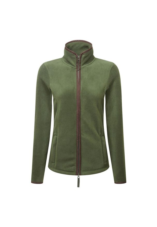 PREMIER - Damska Bluza Polarowa Artisan. Kolor: wielokolorowy, brązowy, zielony. Materiał: polar. Sezon: zima. Styl: sportowy