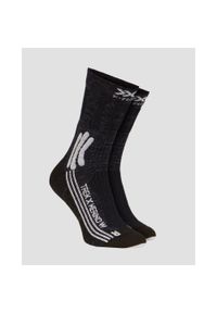 X-Bionic - Skarpety damskie trekkingowe X-Socks Trek X Merino 4.0. Kolor: szary, biały, wielokolorowy. Materiał: wełna. Sport: turystyka piesza #1