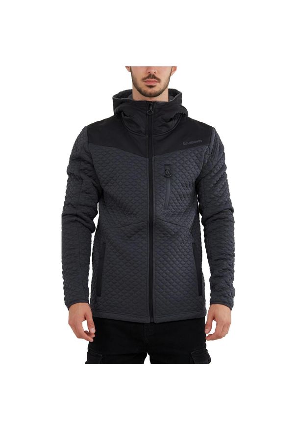 FUNDANGO - Sweter polarowy męski Fundango Ashford Insulated Fleece. Kolor: czarny. Materiał: polar. Sezon: zima. Sport: turystyka piesza