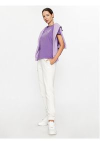 Helly Hansen T-Shirt Logo 34112 Fioletowy Regular Fit. Kolor: fioletowy. Materiał: bawełna #8