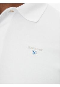 Barbour Polo Original Sports MML0358WH11 Biały Tailored Fit. Typ kołnierza: polo. Kolor: biały. Materiał: bawełna