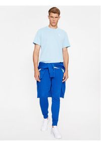 Under Armour T-Shirt Ua M Logo Emb Heavyweight Ss 1373997 Błękitny Loose Fit. Kolor: niebieski. Materiał: bawełna #3