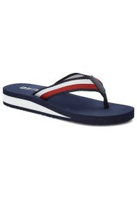 Big-Star - Granatowe Japonki Big Star Wygodne Buty Damskie. Okazja: na co dzień, na spacer. Kolor: niebieski. Sezon: lato. Styl: casual, sportowy, klasyczny, wakacyjny