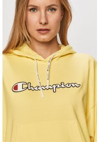 Champion - Bluza 112638 112638. Okazja: na co dzień. Kolor: żółty. Wzór: aplikacja. Styl: casual #4