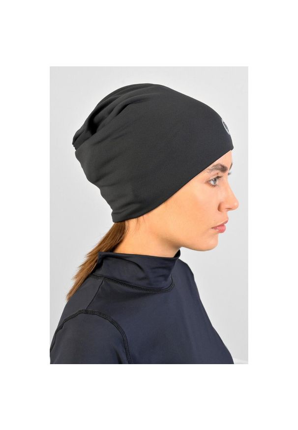 NESSI SPORTSWEAR - Czapka termoaktywna do biegania Unisex Nessi Sportswear. Kolor: czarny. Styl: sportowy