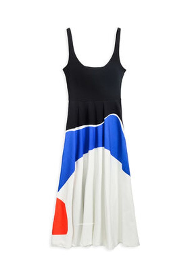 Desigual Sukienka codzienna Ondas 25SWVK41 Kolorowy Regular Fit. Okazja: na co dzień. Materiał: bawełna. Wzór: kolorowy. Typ sukienki: proste. Styl: casual