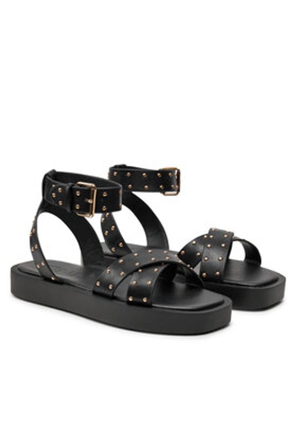 ONLY Shoes Sandały Onlmica-6 15335559 Czarny. Kolor: czarny. Materiał: skóra