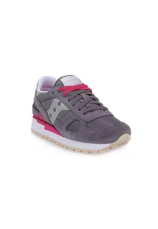 Buty do chodzenia damskie Saucony 834 Shadow Original W. Zapięcie: sznurówki. Kolor: wielokolorowy, szary. Materiał: materiał, syntetyk, tkanina. Szerokość cholewki: normalna. Sport: turystyka piesza