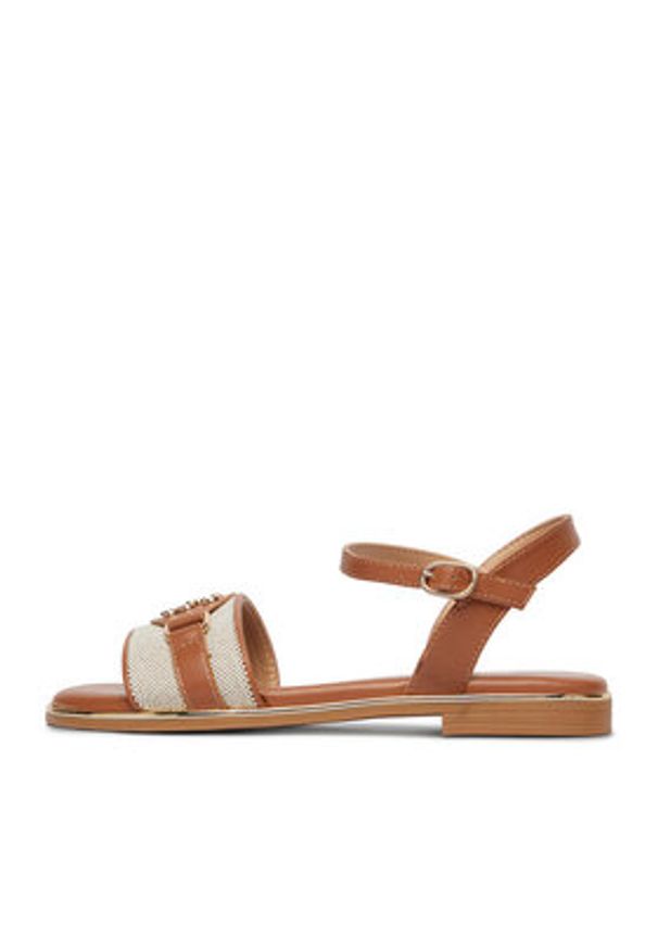 Nine West Klapki CEO-6165-33 Brązowy. Kolor: brązowy. Materiał: materiał