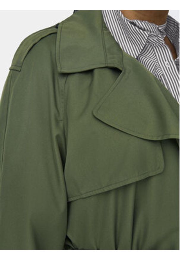 ONLY Carmakoma Trencz Chloe 15310056 Zielony Regular Fit. Kolor: zielony. Materiał: syntetyk