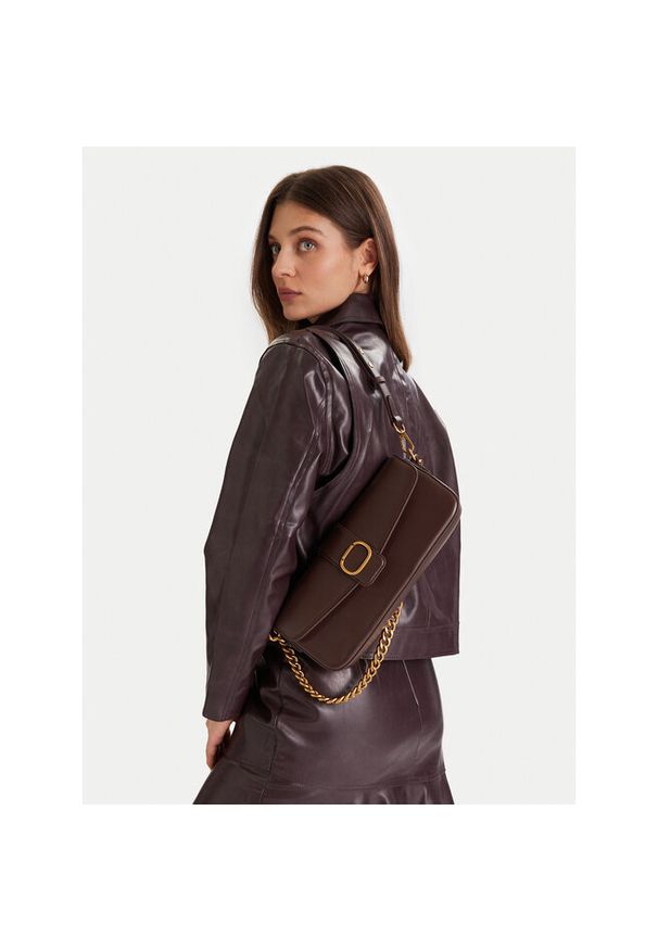 TwinSet - Torebka TWINSET. Kolor: brązowy