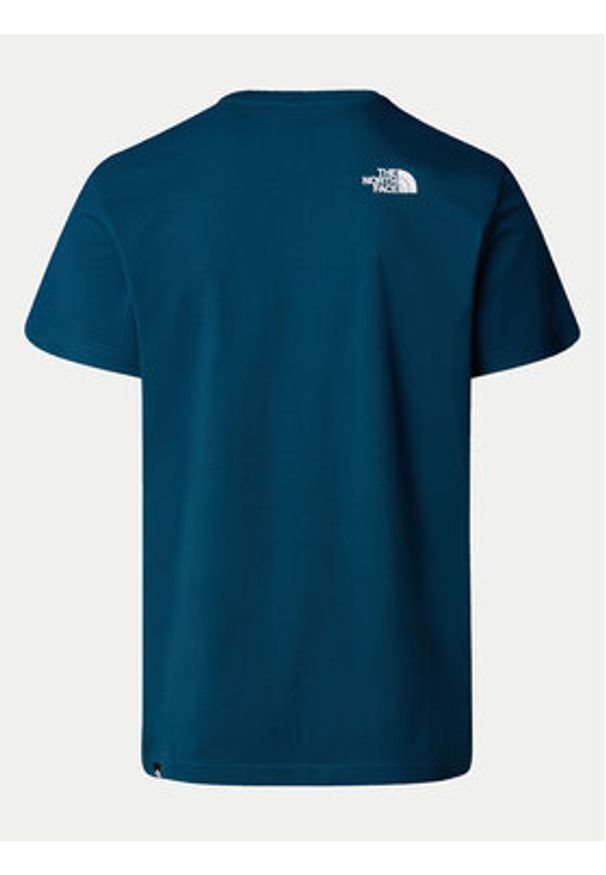 The North Face T-Shirt Simple Dome NF0A87NG Granatowy Regular Fit. Kolor: niebieski. Materiał: bawełna, syntetyk