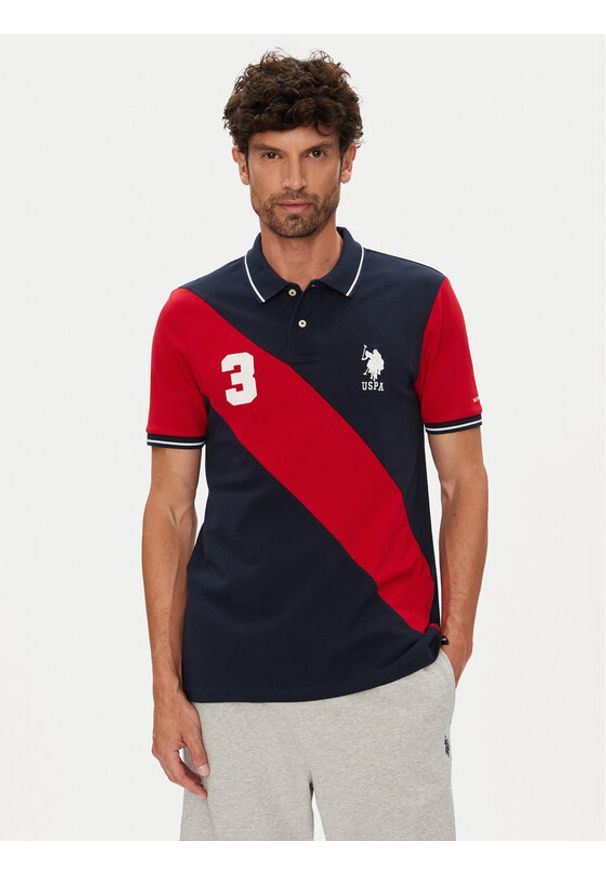 U.S. Polo Assn. Polo MUP3996 Granatowy Regular Fit. Typ kołnierza: polo. Kolor: niebieski. Materiał: bawełna