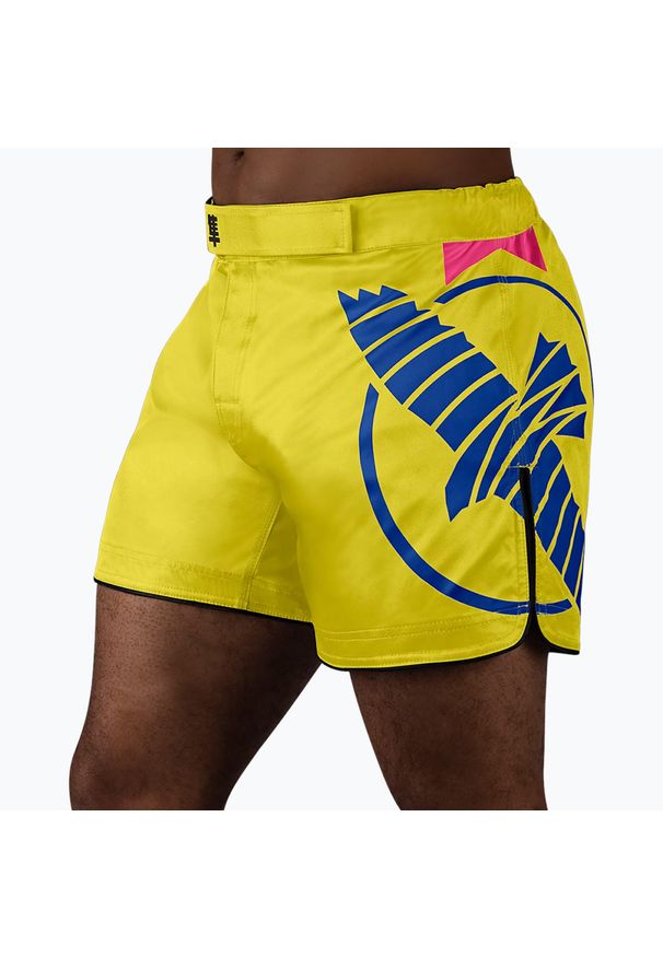 HAYABUSA - Spodenki treningowe męskie Hayabusa Icon Mid-Thigh MMA. Kolor: żółty