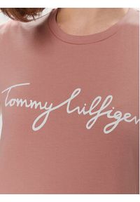 TOMMY HILFIGER - Tommy Hilfiger T-Shirt Signature WW0WW41674 Różowy Regular Fit. Kolor: różowy. Materiał: bawełna #2