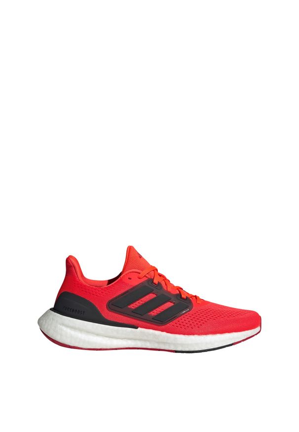 Adidas - Buty Pureboost 23. Kolor: czerwony, wielokolorowy, czarny. Materiał: materiał. Sport: bieganie