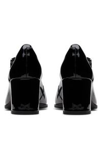 Clarks Półbuty Freva 55 Strap 26181337 Czarny. Kolor: czarny. Materiał: lakier, skóra #7