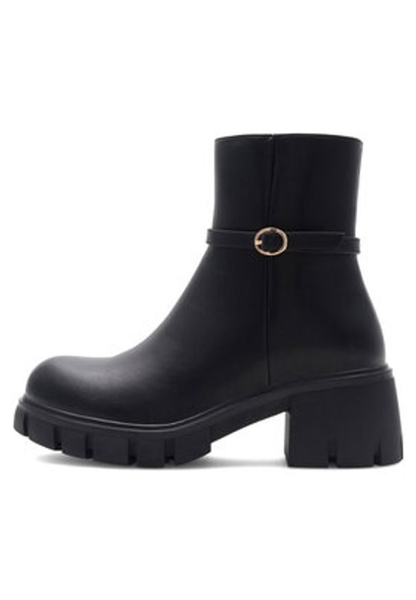DeeZee Botki REGINA H17193-6 Czarny. Kolor: czarny. Materiał: syntetyk
