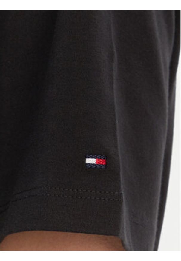 TOMMY HILFIGER - Tommy Hilfiger Bluzka WW0WW42907 Czarny Regular Fit. Kolor: czarny. Materiał: bawełna