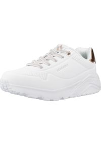 skechers - Tenisówki Skechers Model Uno Lite-metallic Mo Kolor Biały. Kolor: biały. Materiał: materiał, syntetyk, tkanina. Sport: turystyka piesza