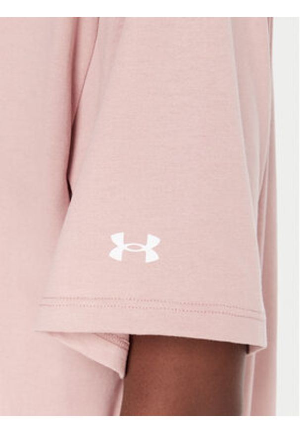 Under Armour T-Shirt Ua Rival Campus 6007883 Różowy Oversize. Kolor: różowy. Materiał: bawełna, syntetyk