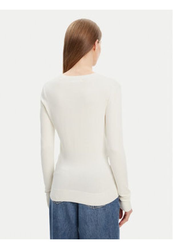 Guess Sweter W5YR24 Z2NQ2 Écru Regular Fit. Materiał: wiskoza