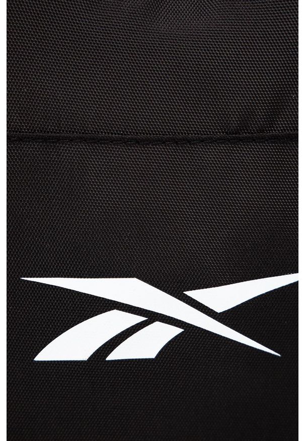 Reebok - Saszetka. Kolor: czarny. Materiał: poliester. Wzór: nadruk