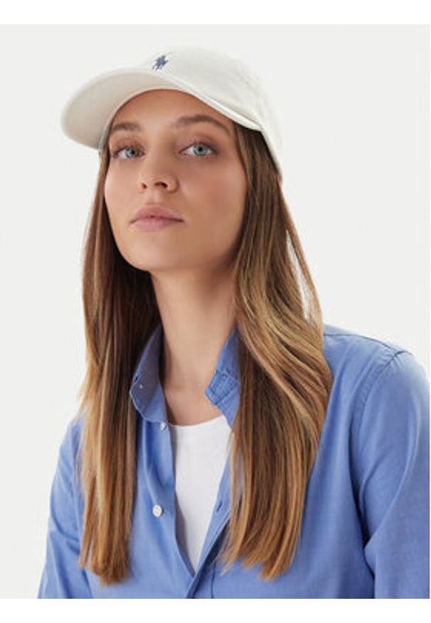 Polo Ralph Lauren Czapka z daszkiem 211912843060 Écru. Kolor: kremowy. Materiał: bawełna