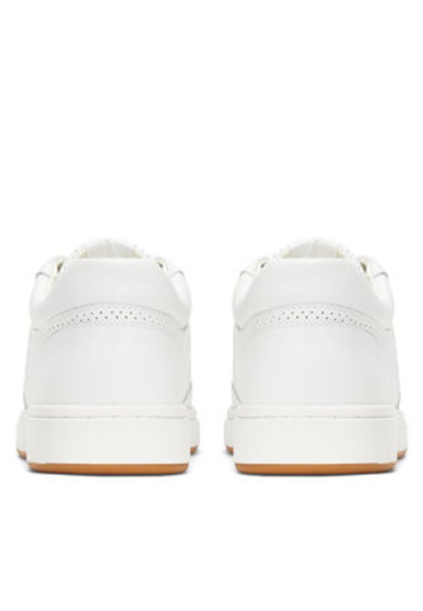 Lauren Ralph Lauren - LAUREN RALPH LAUREN Sneakersy Hailey Low-Top Lace-Up 802951391001 Biały. Kolor: biały. Materiał: skóra