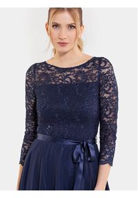 Swing Sukienka koktajlowa 77761210 Granatowy Regular Fit. Kolor: niebieski. Materiał: syntetyk. Styl: wizytowy #6