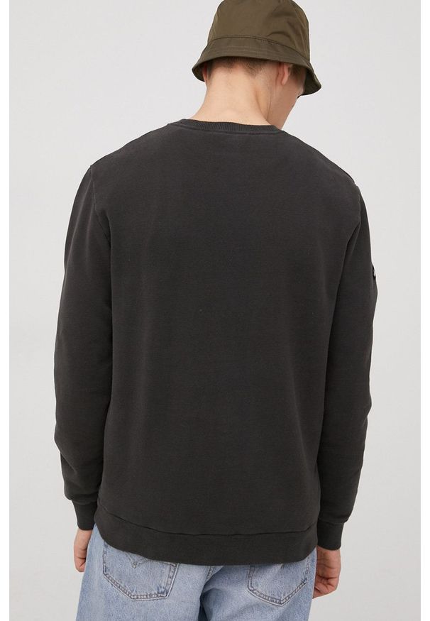 Superdry bluza bawełniana męska kolor zielony z nadrukiem. Kolor: zielony. Materiał: bawełna. Wzór: nadruk