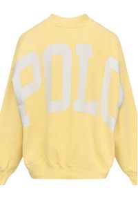 Polo Ralph Lauren Bluza 211965111001 Żółty Oversize. Typ kołnierza: polo. Kolor: żółty. Materiał: bawełna #4