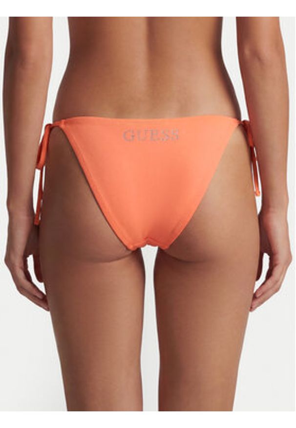 Guess Dół od bikini E6GO27 KF442 Pomarańczowy. Kolor: pomarańczowy. Materiał: syntetyk