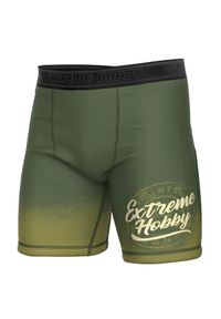 Spodenki Vale Tudo do MMA męskie EXTREME HOBBY BADGE. Kolor: zielony. Materiał: elastan, poliester