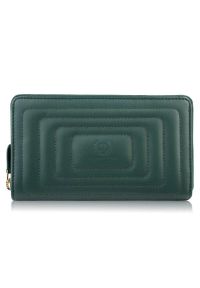 Portfel skórzany PAOLO PERUZZI AV-05-GR zielony. Kolor: zielony. Materiał: skóra. Wzór: gładki #1