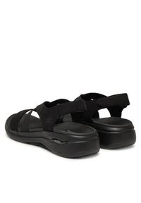 skechers - Skechers Sandały Go Walk Arch Fit Sandal-Treasured 140257/BBK Czarny. Kolor: czarny. Materiał: materiał #3