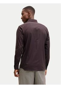 Jack & Jones Koszula Parker 12227385 Bordowy Slim Fit. Kolor: czerwony. Materiał: bawełna #3