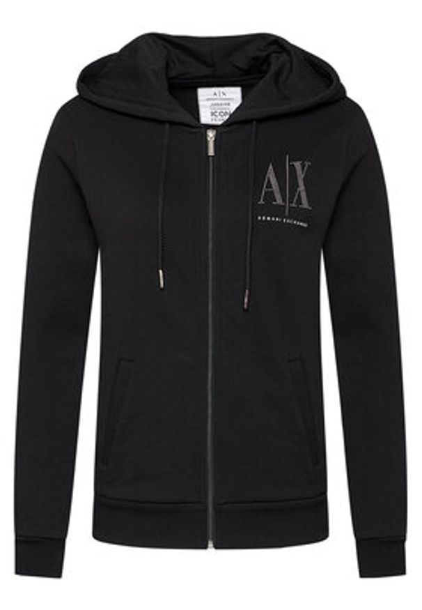 Armani Exchange Bluza 8NYM21 YJ68Z 1200 Czarny Regular Fit. Kolor: czarny. Materiał: bawełna