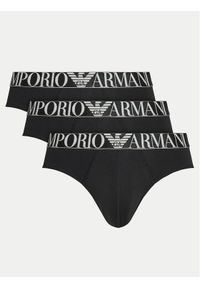 Emporio Armani Underwear Komplet 3 par slipów 111734 4F726 73320 Czarny. Kolor: czarny. Materiał: bawełna