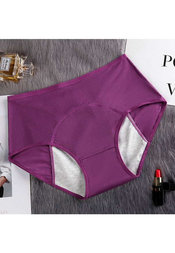 Intica - Szorty menstruacyjne chłonne i oddychające dla aktywnych kobiet Sheeree. Kolor: fioletowy. Materiał: materiał