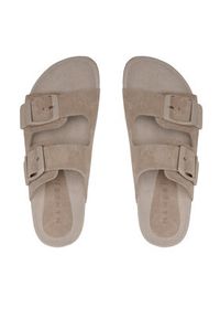 Manebi Klapki Suede Traveler Nordic Sandals W 1.9 RT Brązowy. Kolor: brązowy. Materiał: skóra, zamsz #3