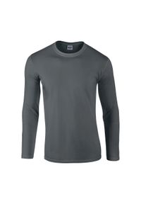 GILDAN - Koszulka Z Długim Rękawem Unisex Softstyle Dla Dorosłych. Kolor: szary, brązowy, wielokolorowy. Długość rękawa: długi rękaw. Długość: długie. Sport: turystyka piesza