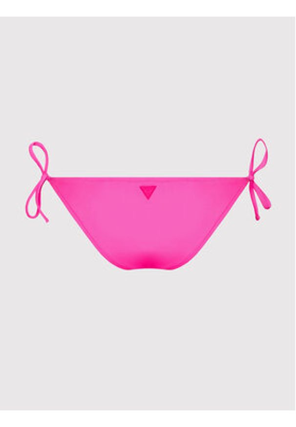 Guess Dół od bikini E02O21 LY00K Różowy. Kolor: różowy. Materiał: syntetyk