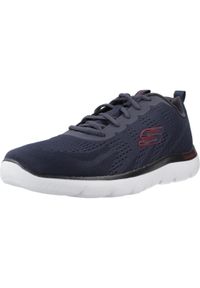 skechers - Buty SKECHERS SUMMITS Niebieski. Kolor: niebieski. Materiał: tkanina #1