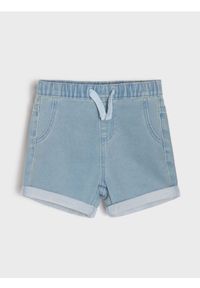 Sinsay - Szorty jeansowe - niebieski. Kolor: niebieski. Materiał: jeans