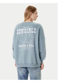 only - ONLY Bluza Stina 15357086 Błękitny Regular Fit. Kolor: niebieski. Materiał: bawełna #2