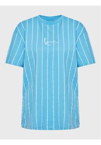 Karl Kani T-Shirt Small Pinstripe 6130913 Niebieski Relaxed Fit. Kolor: niebieski. Materiał: bawełna