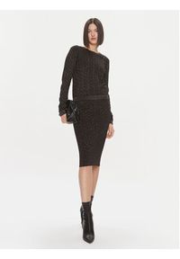 Liu Jo Spódnica ołówkowa MF3169 MA49I Czarny Slim Fit. Kolor: czarny. Materiał: wiskoza #5