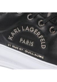Karl Lagerfeld - KARL LAGERFELD Sneakersy KL52539 000 Czarny. Kolor: czarny. Materiał: skóra #5