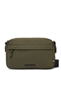 TOMMY HILFIGER - Tommy Hilfiger Saszetka Th Colour Ew Reporter AM0AM13219 Zielony. Kolor: zielony. Materiał: skóra #1